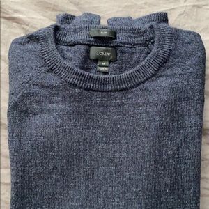 J. Crew sweater, cotton, M slim, navy